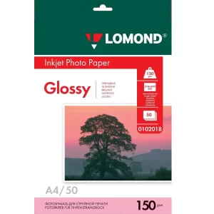 Фотобумага Lomond А4 150 г/м2 глянцевая 50 листов 0102018