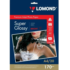 Фотобумага Lomond А4 170 г/м суперглянец 20 листов