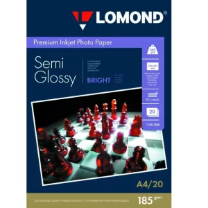 Фотобумага А4 Lomond 185 г/м2 полуглянец 20 листов 1101306