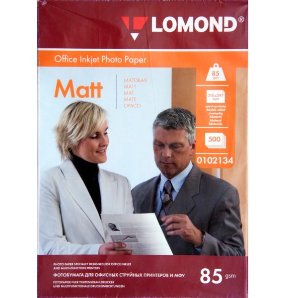 Бумага Lomond матовая А4 85г/м 500 листов