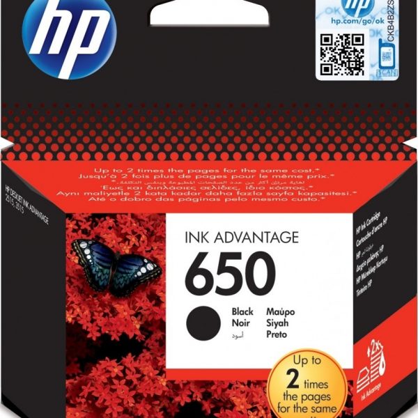 Картридж для принтера HP 650 CZ101AE черный