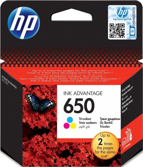 Картридж для принтера HP 650 CZ102 цветной