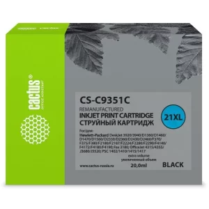 Π‘ΠΎΠ²ΠΌΠ΅ΡΡΠΈΠΌΡΠΉ ΠΊΠ°ΡΡΡΠΈΠ΄ΠΆ HP 21 Xl C9351C ΡΠ΅ΡΠ½ΡΠΉ