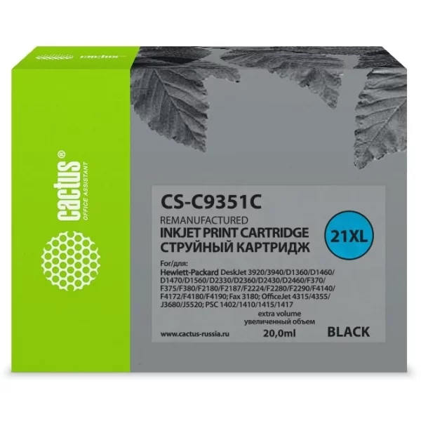 Совместимый картридж HP 21 Xl C9351C черный