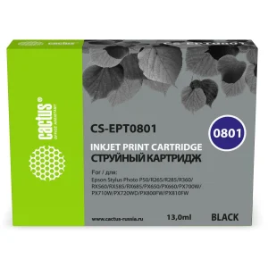 Картридж T0801 в Epson Photo P50 PX650 аналог