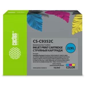 Π¦Π²Π΅ΡΠ½ΠΎΠΉ ΠΊΠ°ΡΡΡΠΈΠ΄ΠΆ HP 22 XL Π°Π½Π°Π»ΠΎΠ³ Cactus C9352C