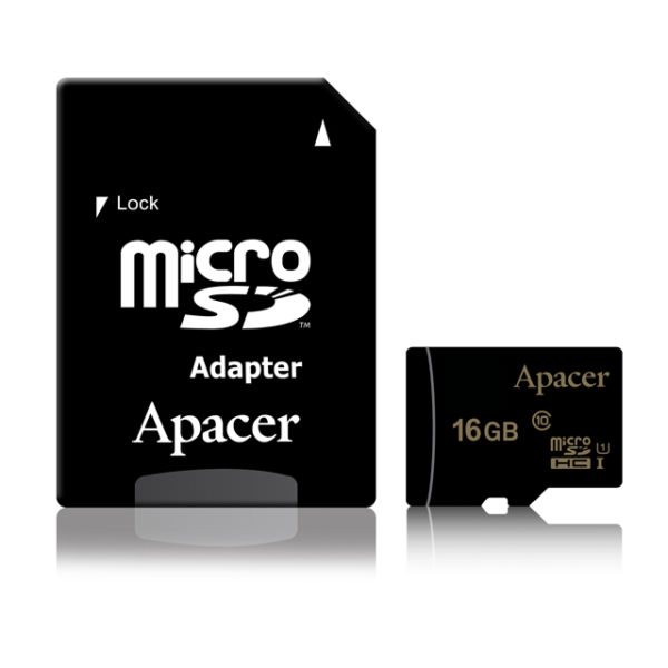 Карта памяти microSD HC 16Gb Apacer UHS-I cl.10
