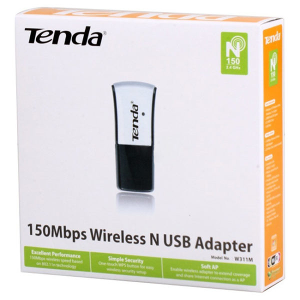 Беспроводной USB Wi-Fi адаптер Tenda W311M