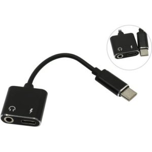 Адаптер Type-С - Jack 3.5-F+USB-CF Smartbuy