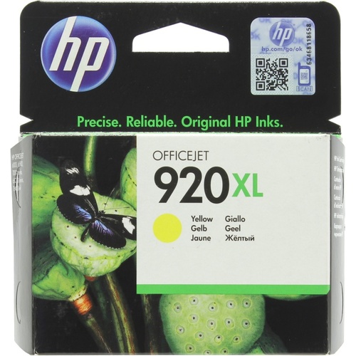 Картридж HP 920 XL желтый в принтер 6500 7500