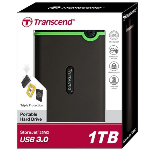 Внешний диск 1TB Transcend StoreJet 25M3 USB3.0