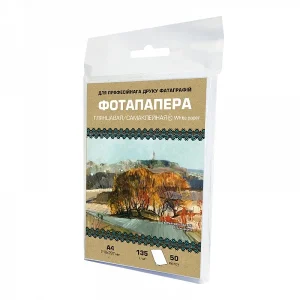 Самоклеящаяся бумага 135 г/м2 глянцевая А4 50 л