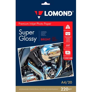 Фотобумага Lomond A4 220 г/м2 суперглянцевая 1102100