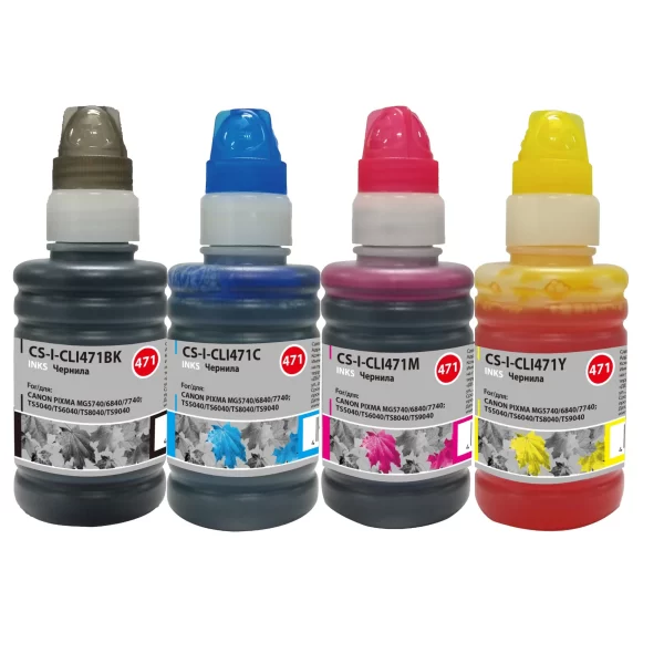 Чернила в Canon TS5040 TS9040 MG7740 Cactus CS-I-CLI471