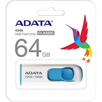 USB накопитель 64Gb ADATA C008 белый