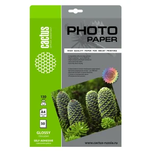 Самоклеящаяся бумага Cactus 130 глянцевая GSA413050